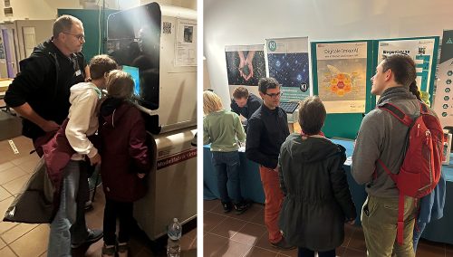 Standbesucher bei der langen Nacht der Wissenschaft